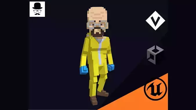Heisenberg Character - 3D Voxel Model