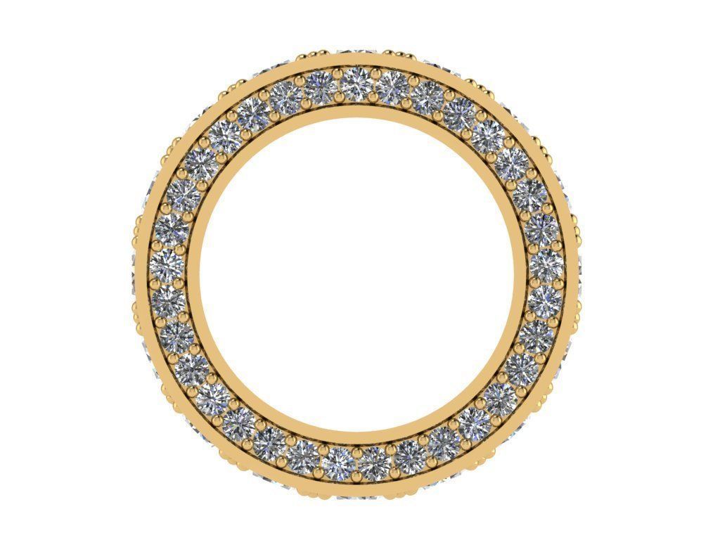 Ring450 diamond eternity ring gold 3D print model_2