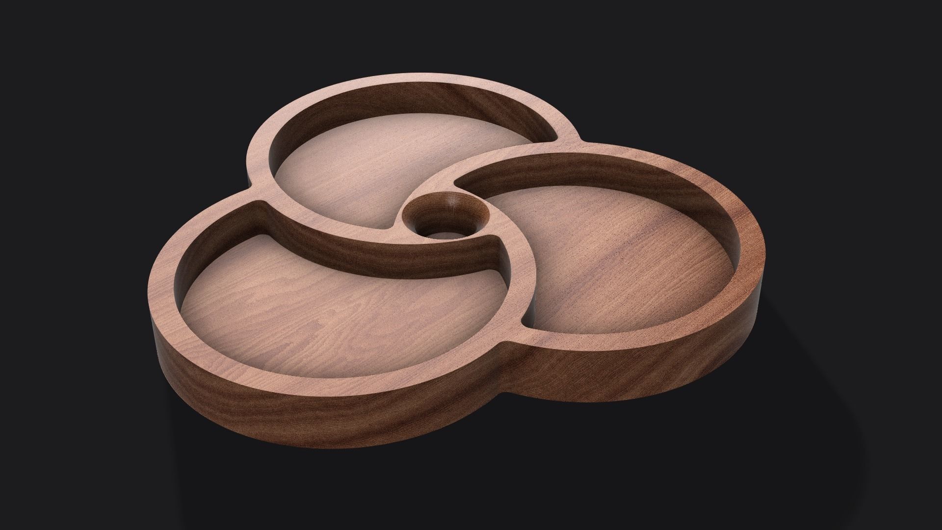 Circles Servise Tray 3D print model_1