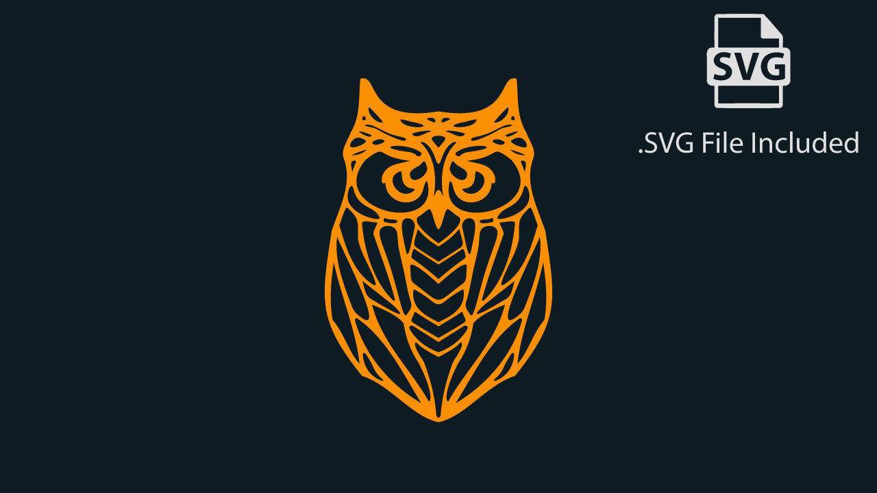 Owl Stylized Wireframe Pendant Amulet Necklace 3D print model_2