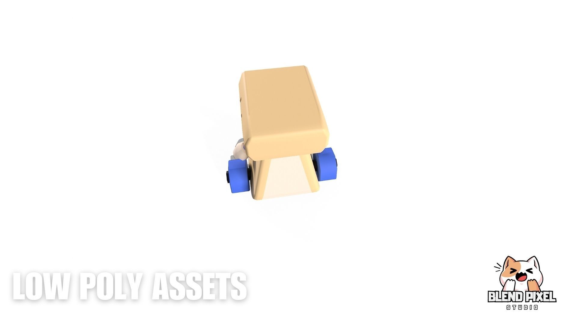 Cartoon Sci-Fi Robot Low-poly 3D model_9