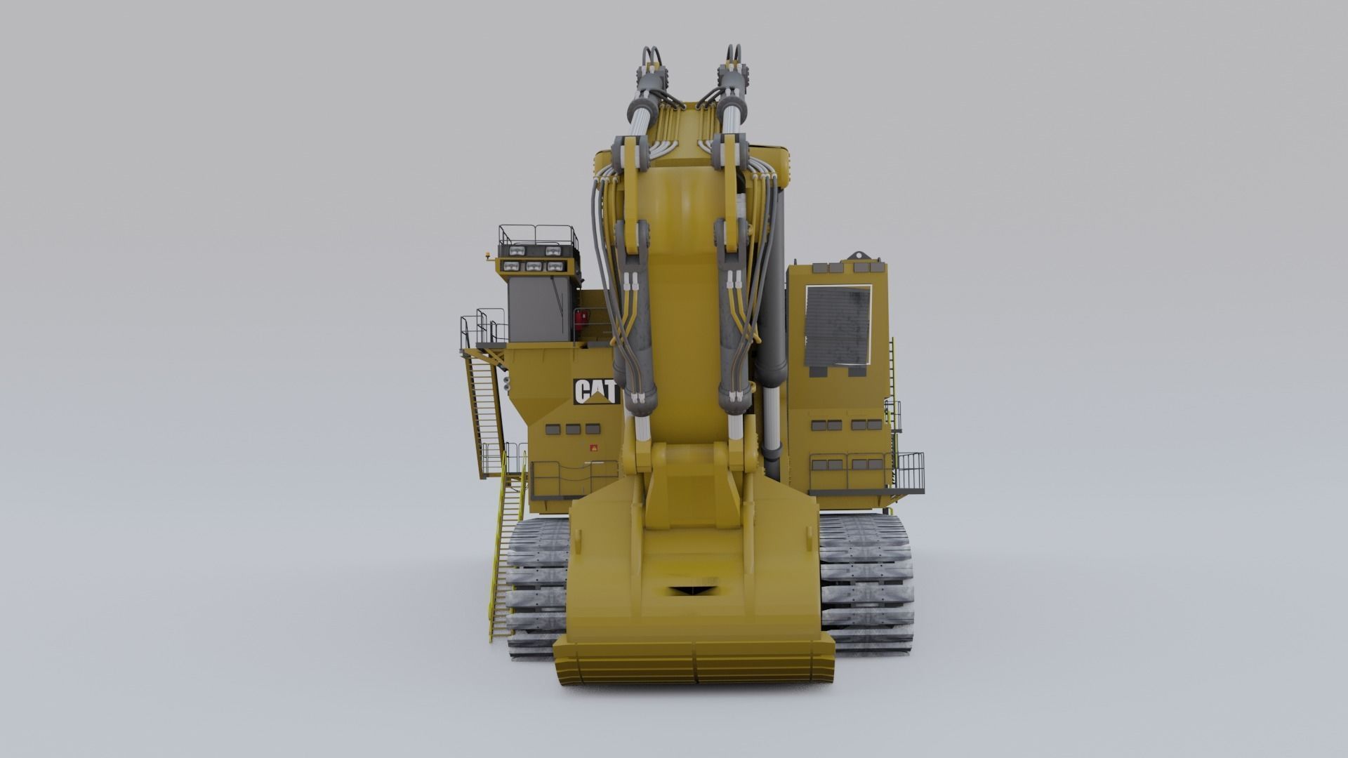 Excavator Construction Vehicle 3D model_1