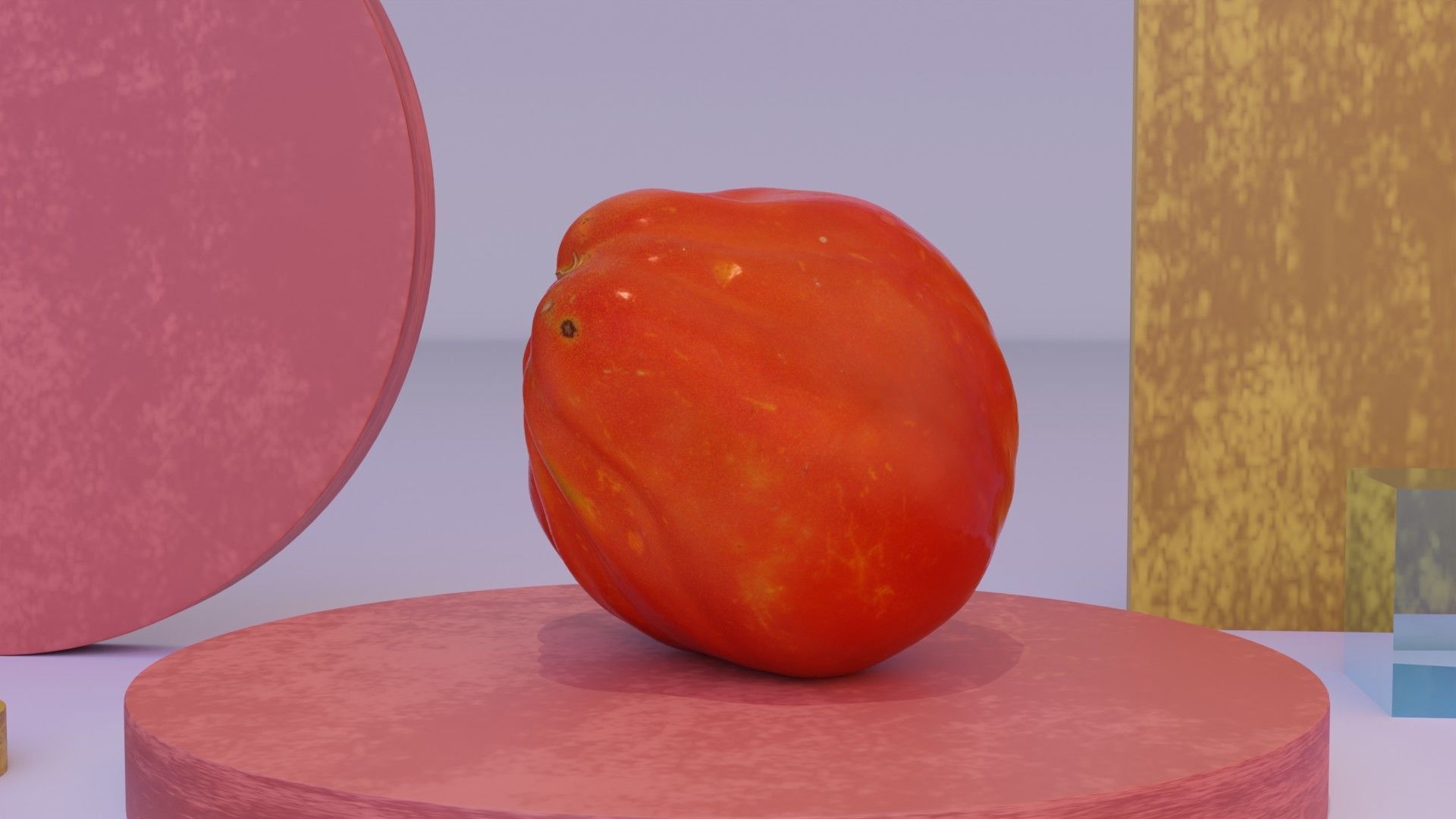 Tomato 05 high-poly 3D model_9