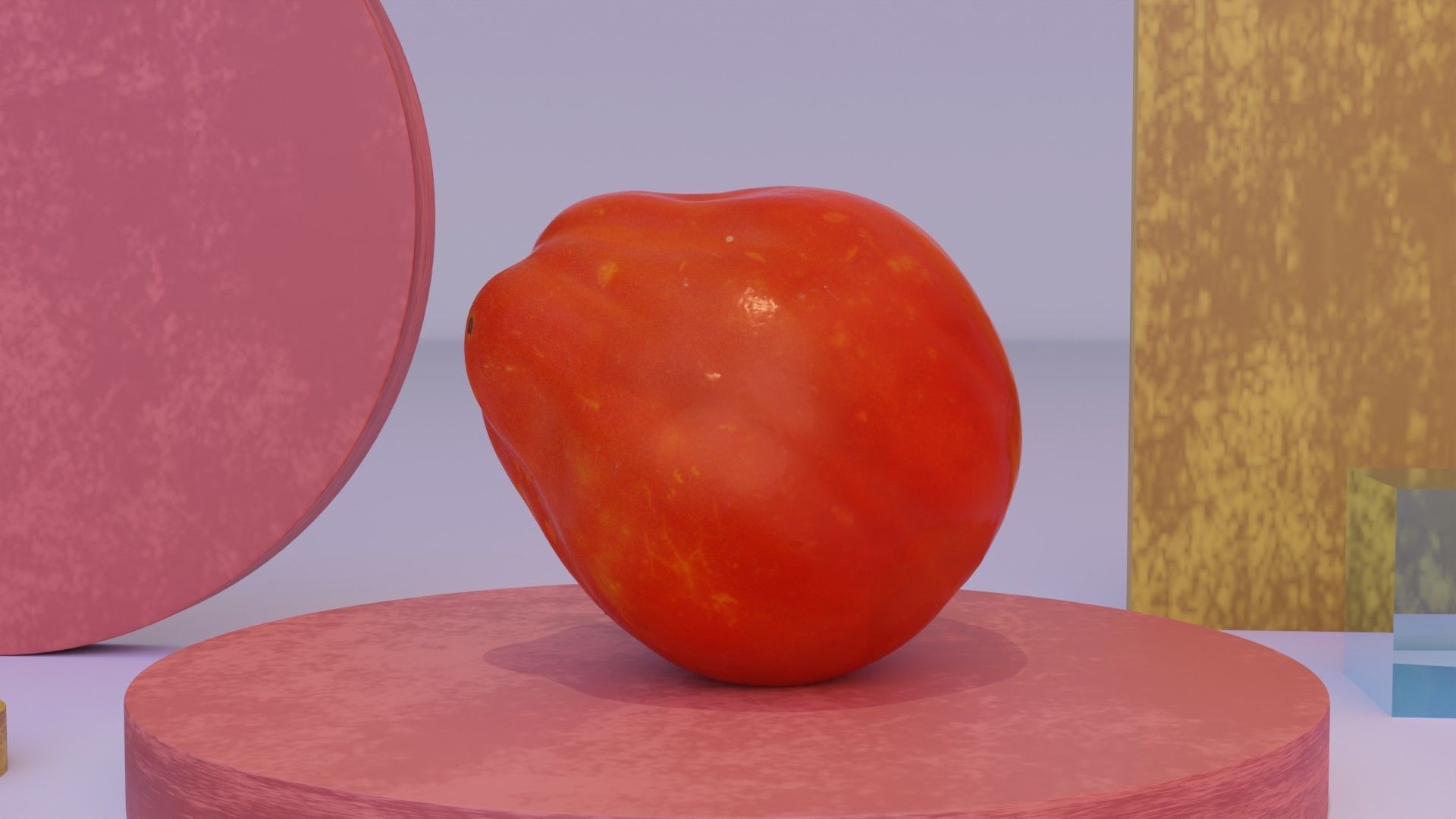 Tomato 05 high-poly 3D model_8