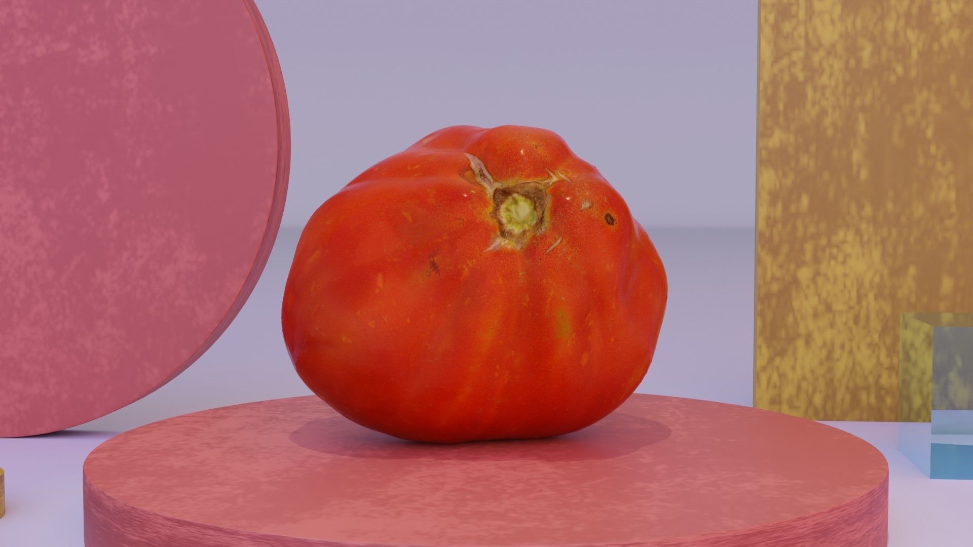 Tomato 05 high-poly 3D model_1