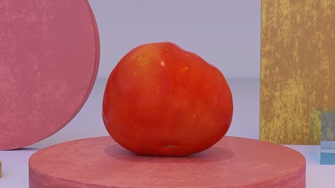 Tomato 05 high-poly 3D model 6