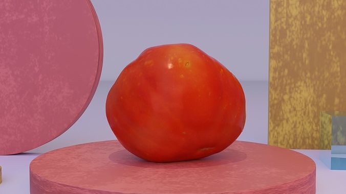 Tomato 05 high-poly 3D model 7