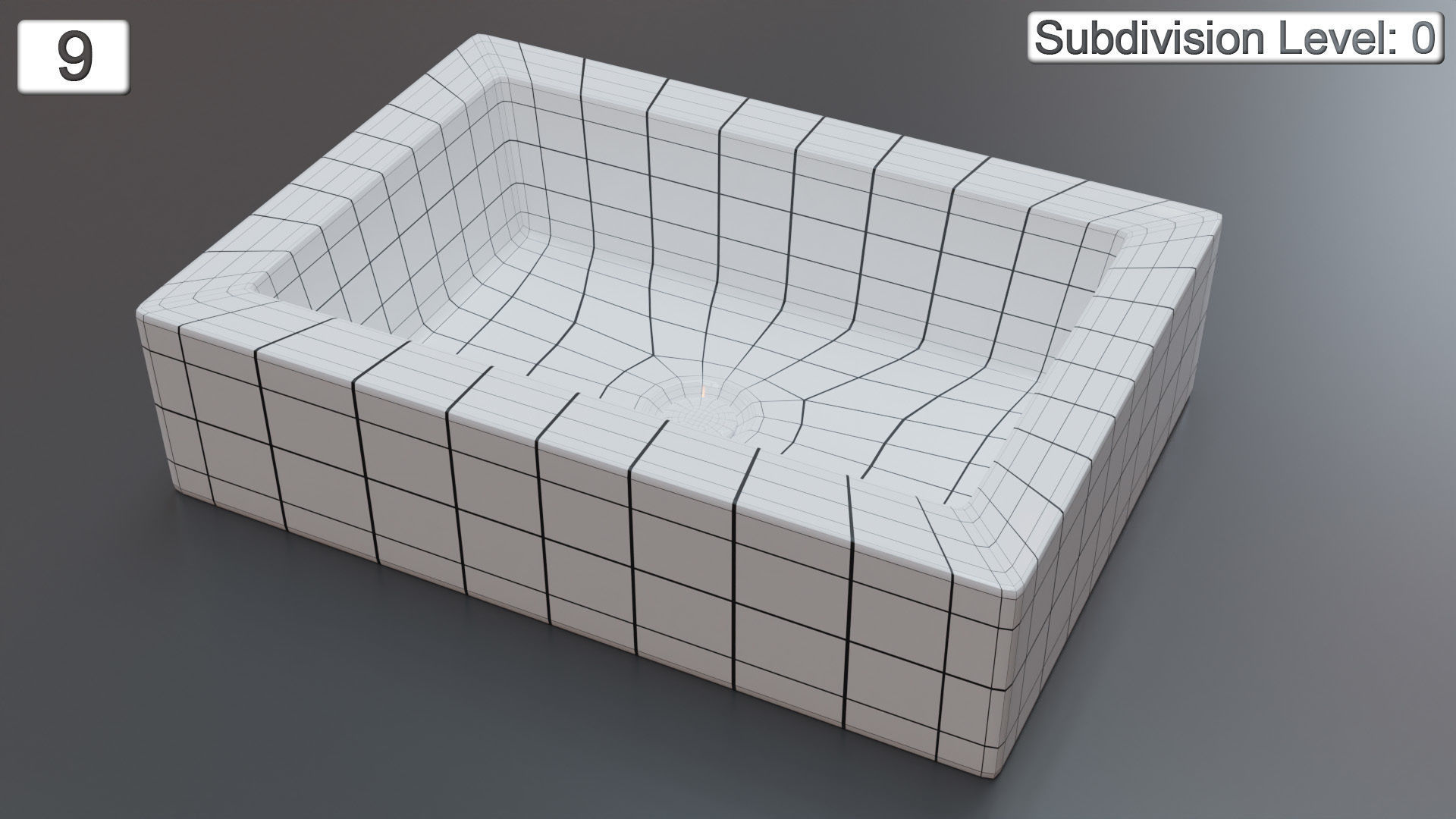 Vessel Sink Number 9 Low-poly 3D model_4