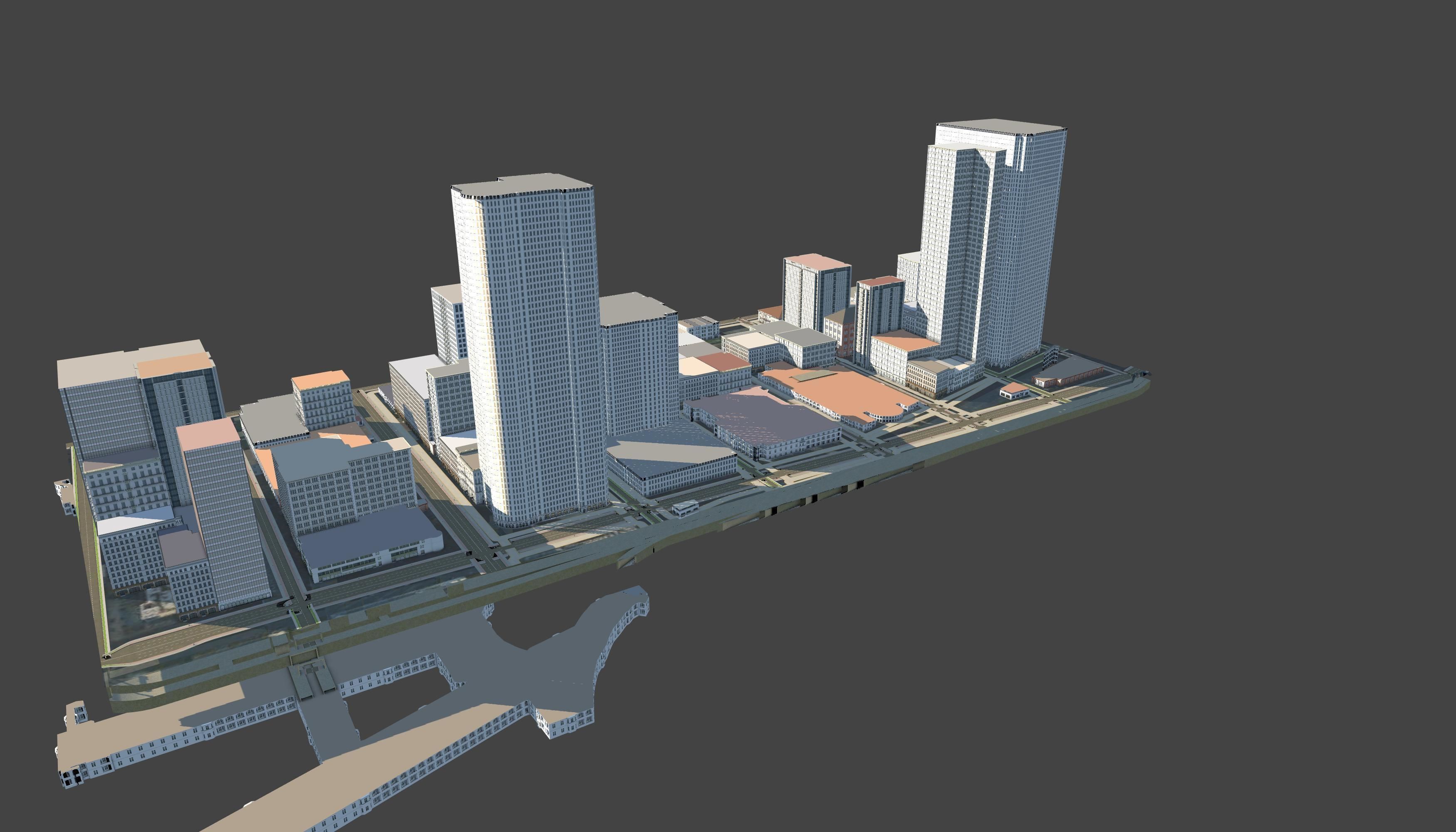 3D Lifesize Textured City Model vol 4 Low-poly 3D model_3