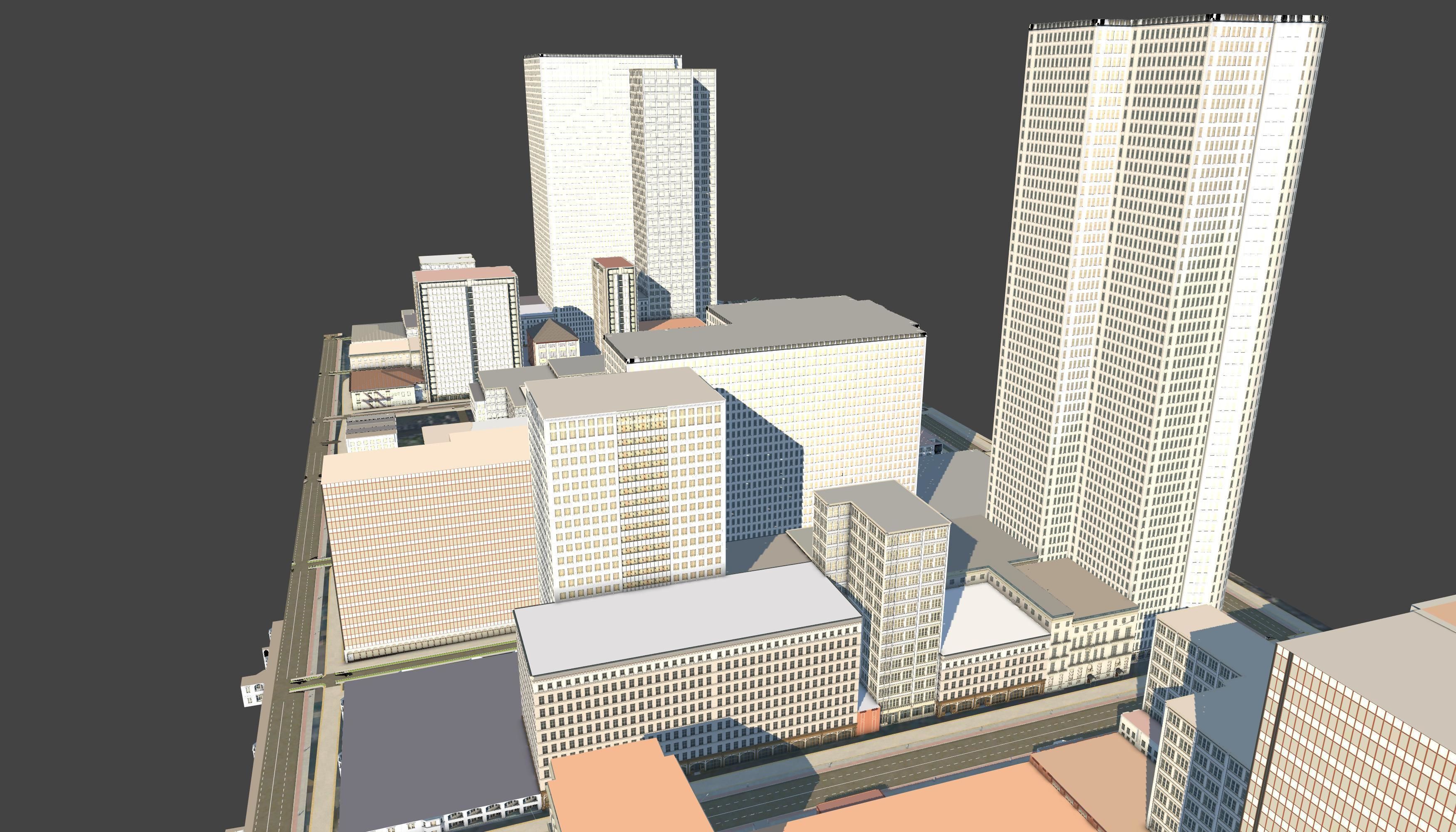 3D Lifesize Textured City Model vol 4 Low-poly 3D model_7