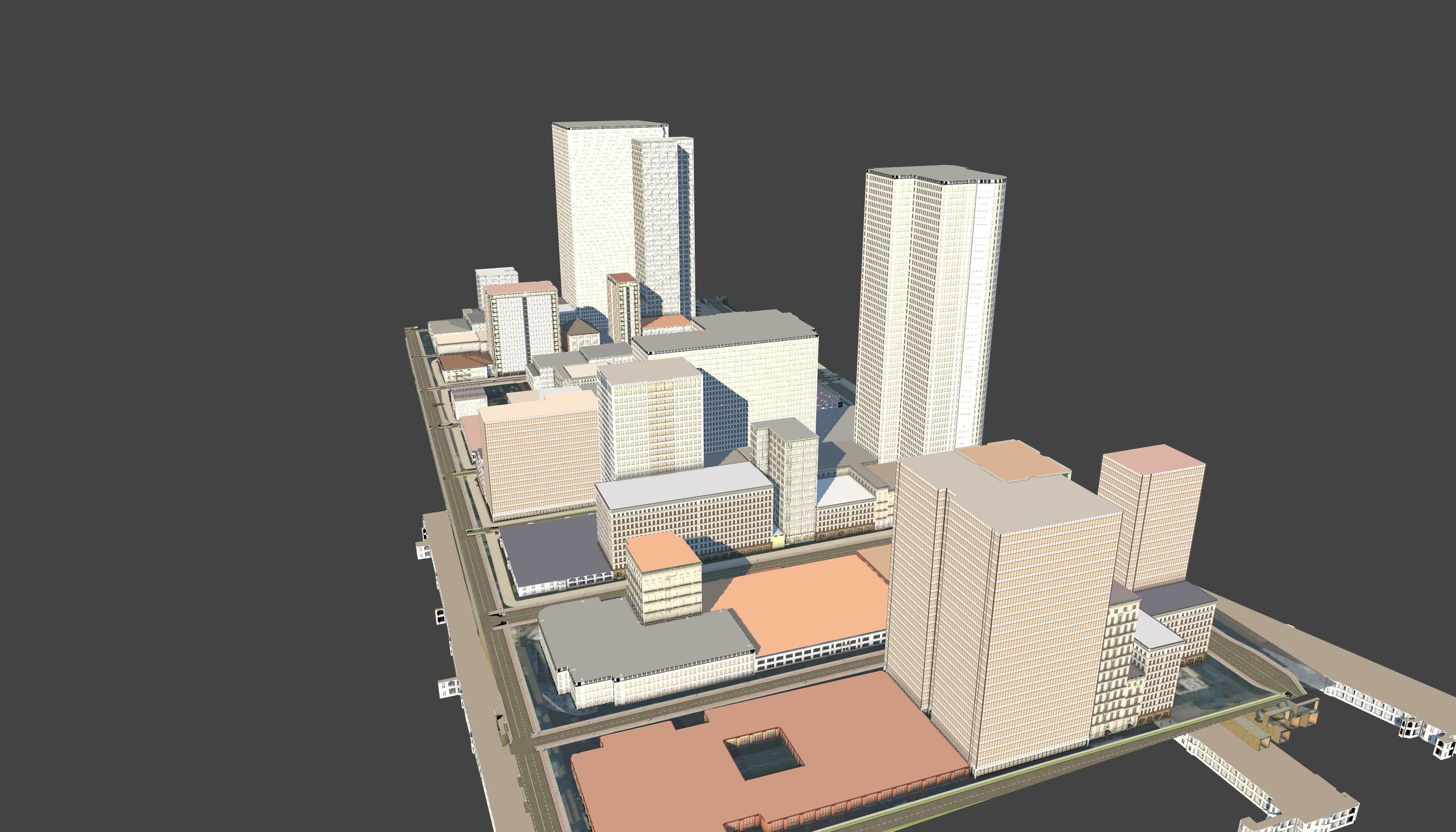 3D Lifesize Textured City Model vol 4 Low-poly 3D model_6