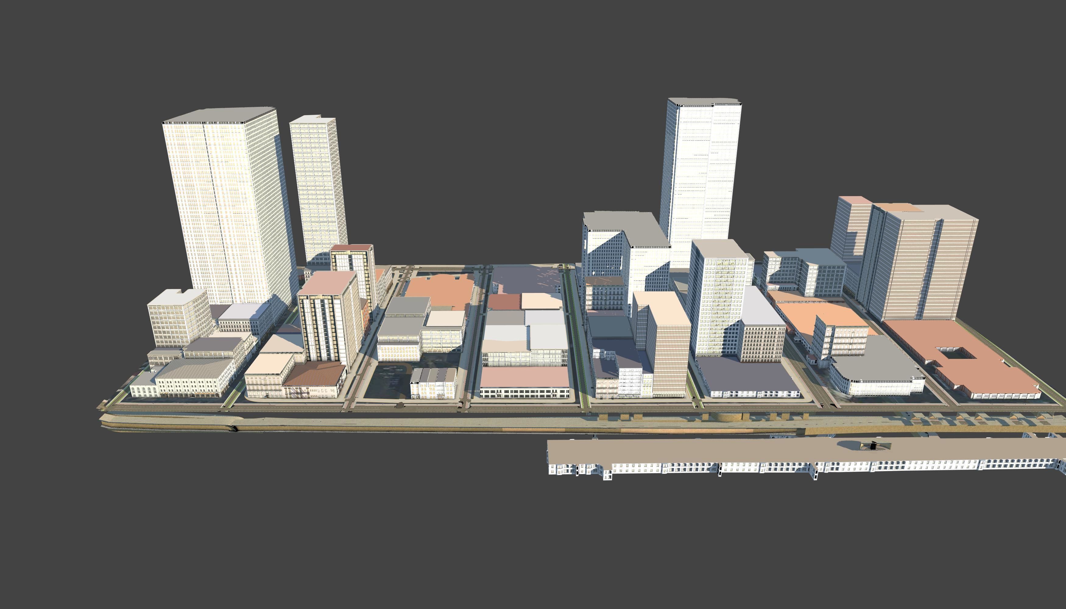 3D Lifesize Textured City Model vol 4 Low-poly 3D model_4
