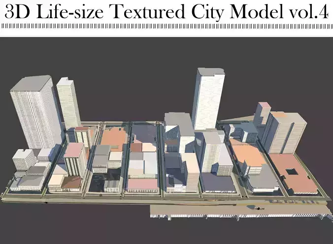 3D Lifesize Textured City Model vol 4