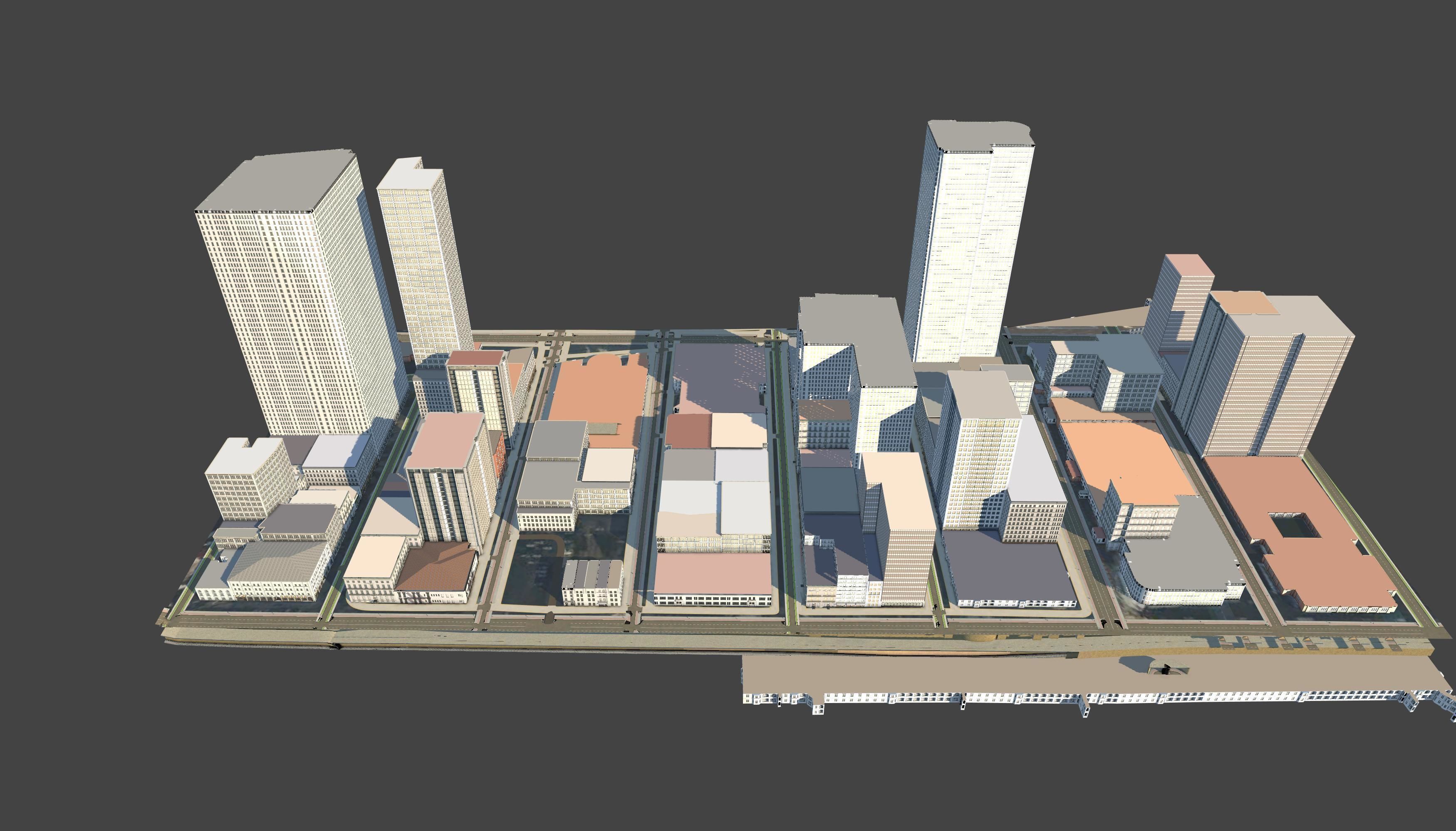 3D Lifesize Textured City Model vol 4 Low-poly 3D model_5