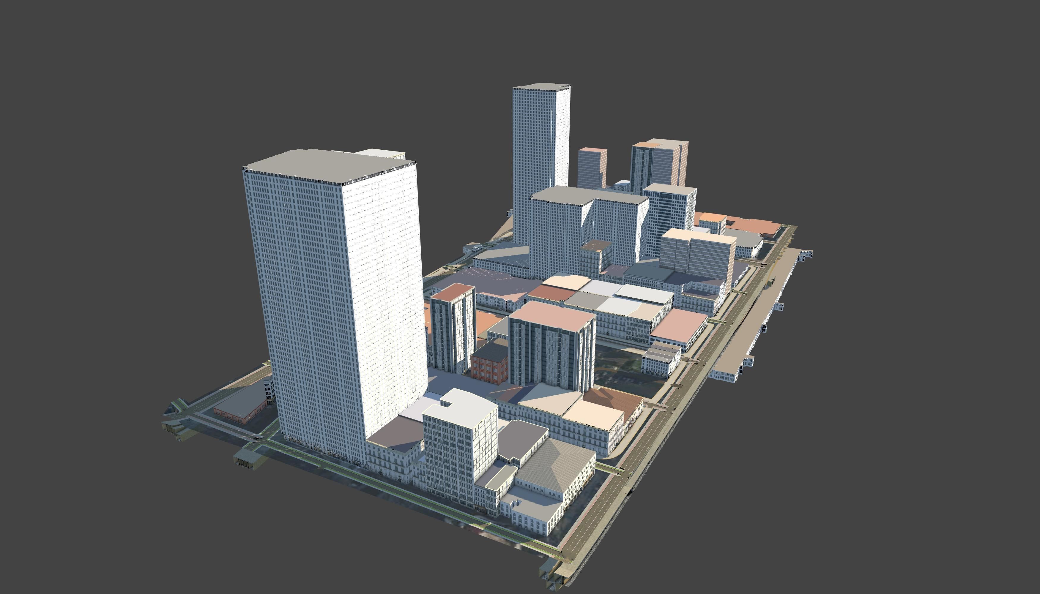 3D Lifesize Textured City Model vol 4 Low-poly 3D model_2