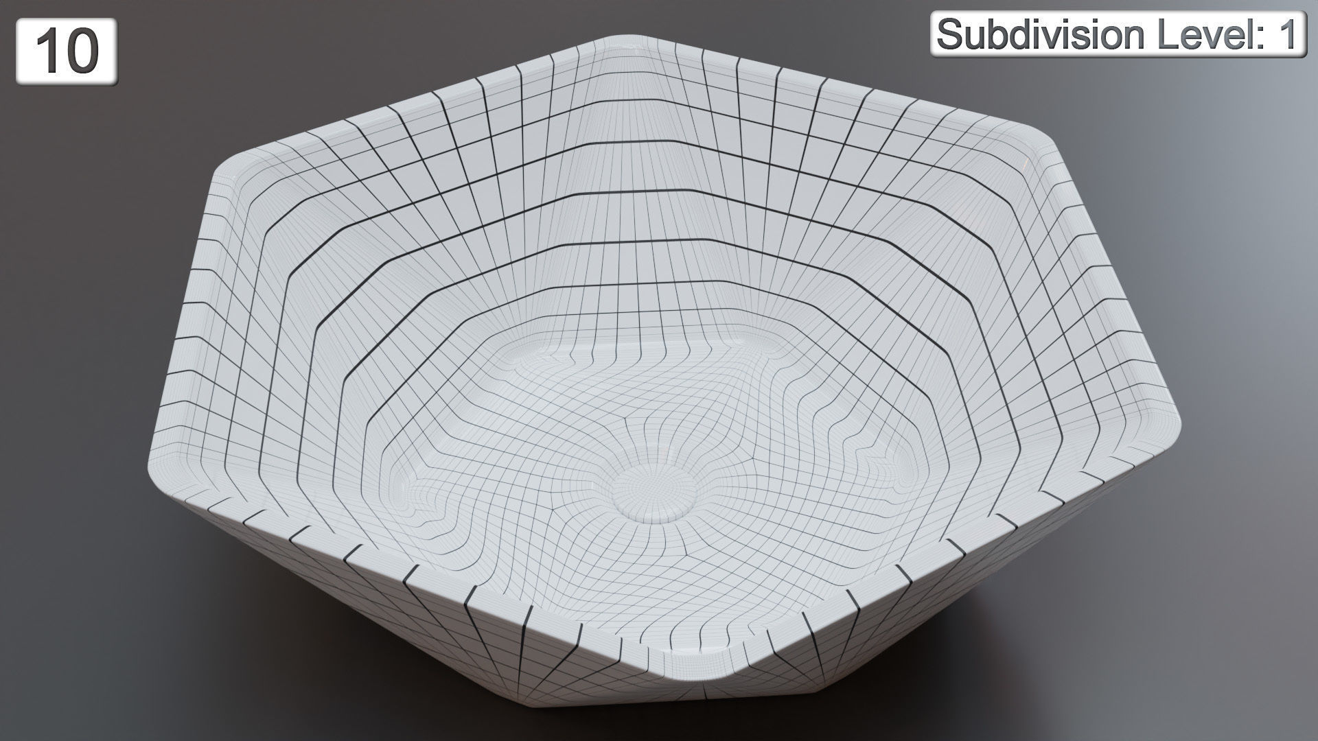 Vessel Sink Number 10 Low-poly 3D model_5