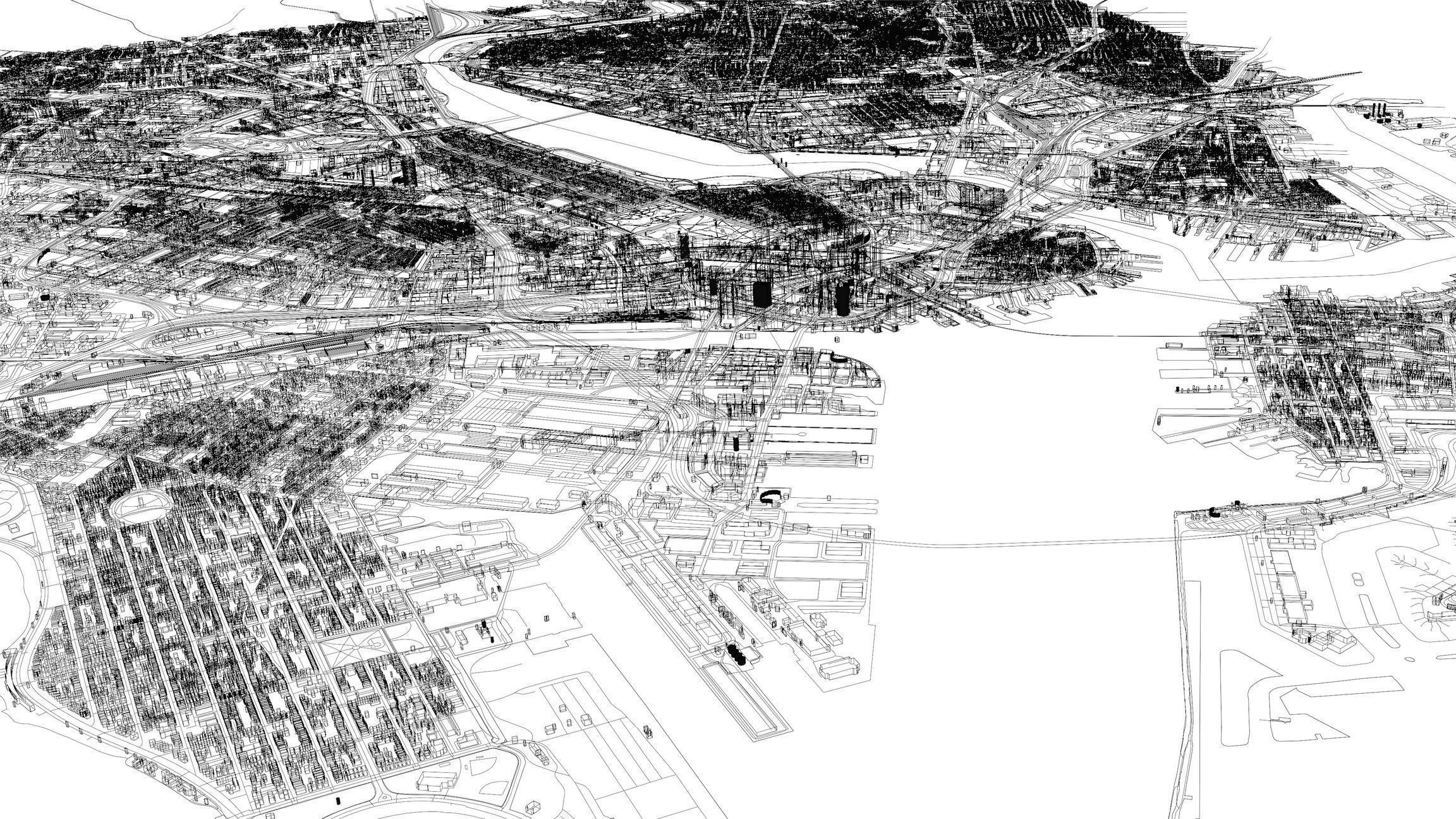 Boston Massachusetts USA - Mass buildings 3D model_7