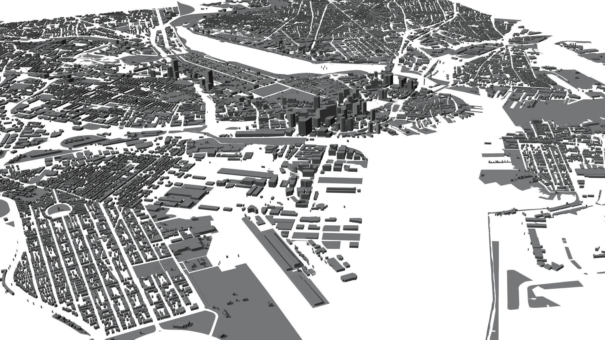 Boston Massachusetts USA - Mass buildings 3D model_6