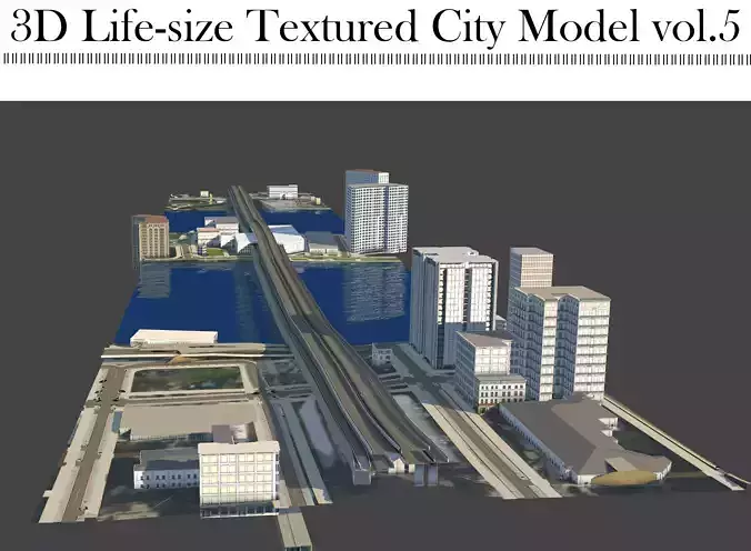  3D Lifesize Textured City Model vol 5