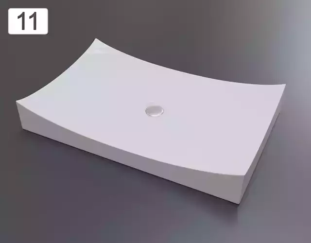 Vessel Sink Number 11 Low-poly 3D model