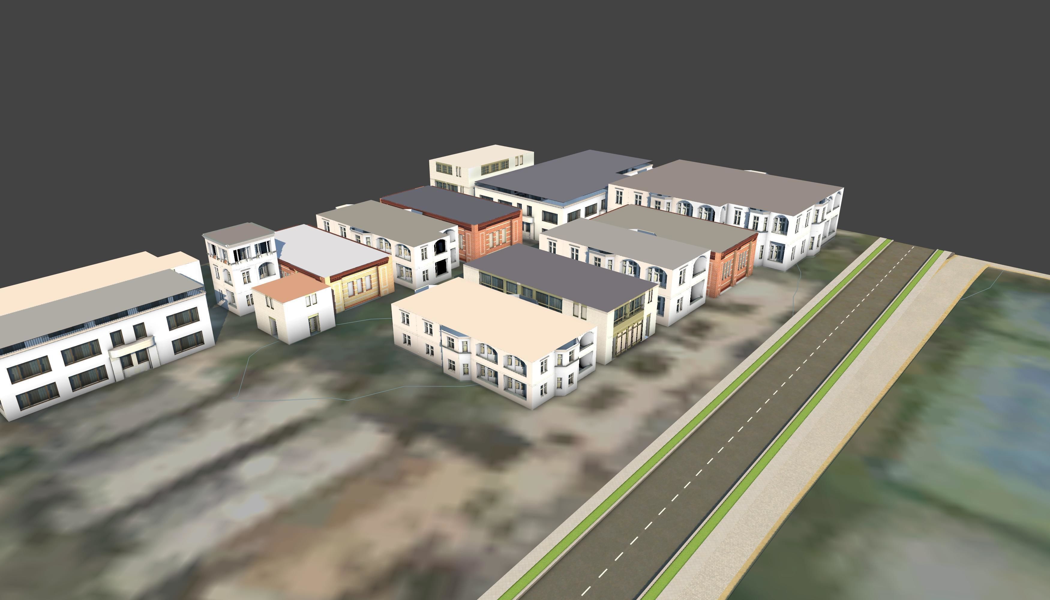 3D Lifesize Textured City Model vol 6 Low-poly 3D model_2