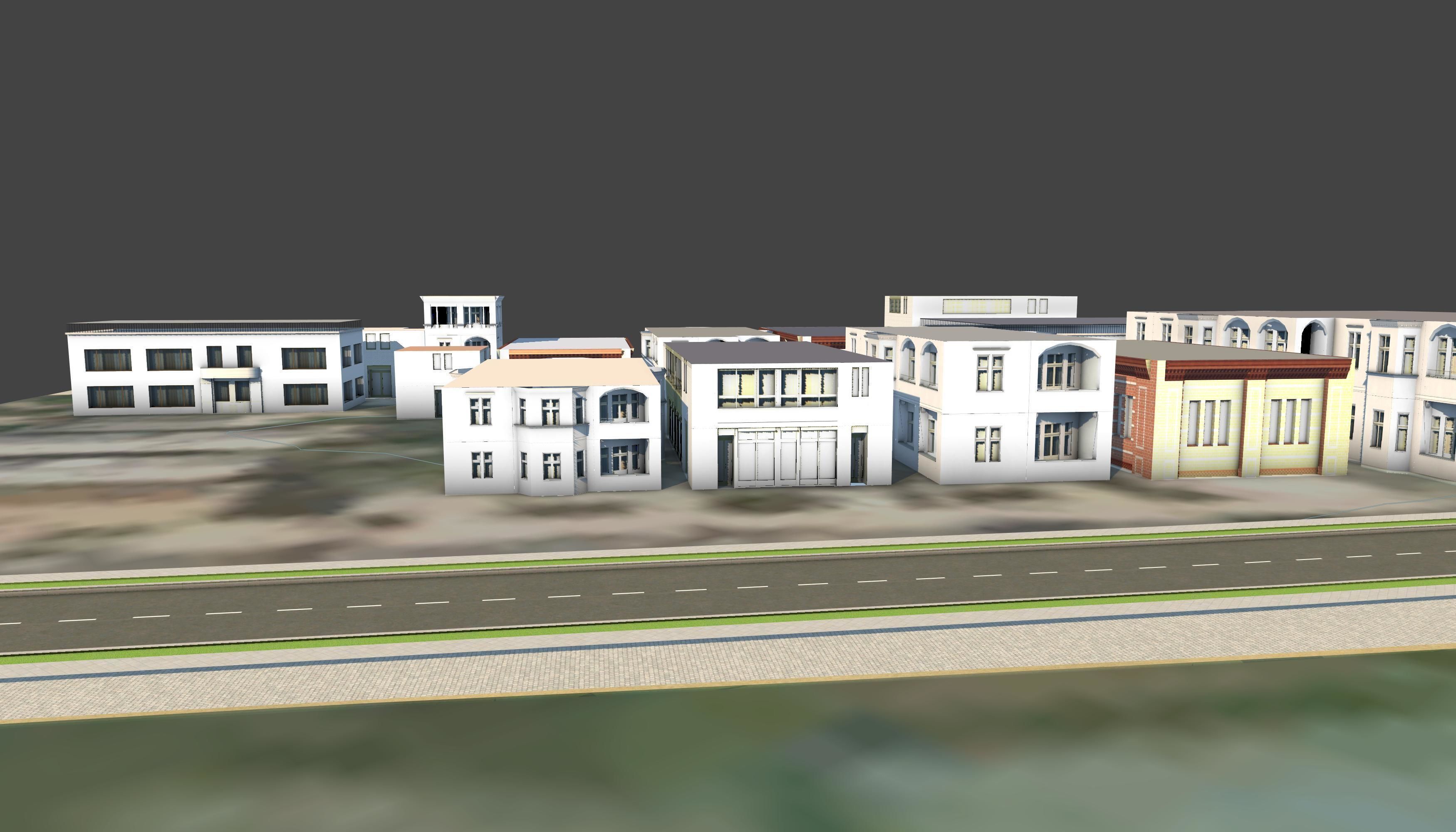 3D Lifesize Textured City Model vol 6 Low-poly 3D model_9