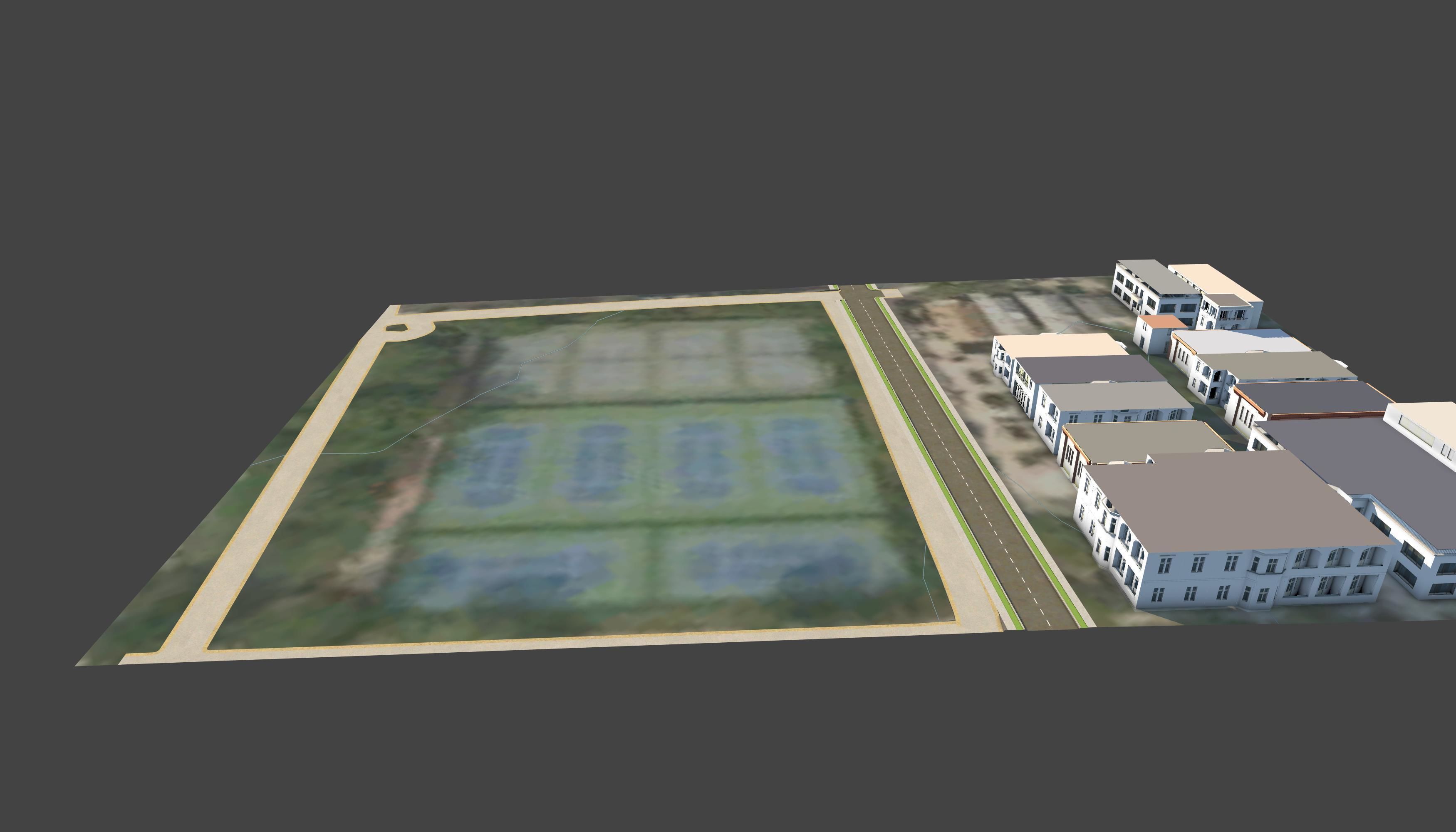 3D Lifesize Textured City Model vol 6 Low-poly 3D model_1