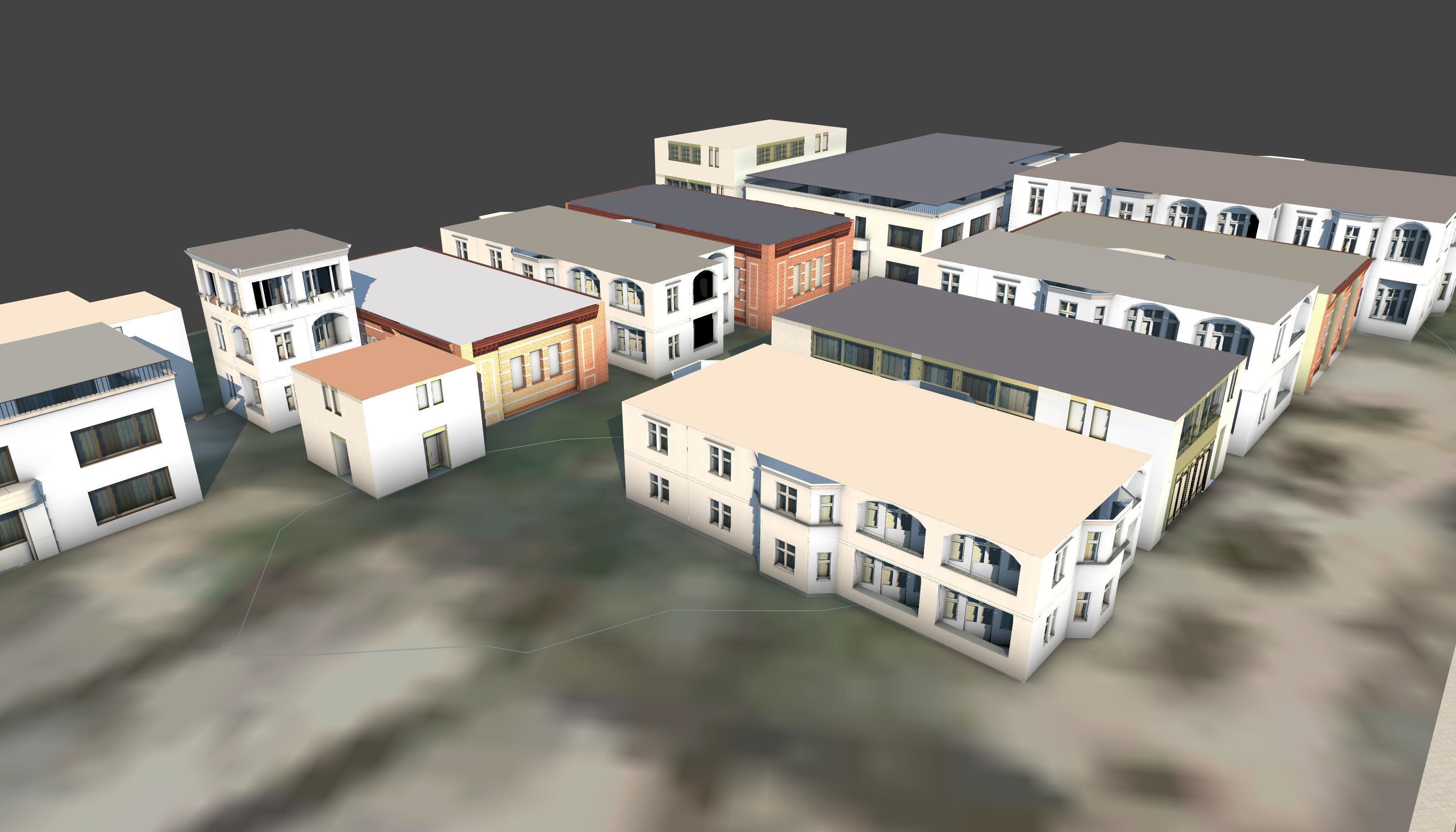 3D Lifesize Textured City Model vol 6 Low-poly 3D model_3