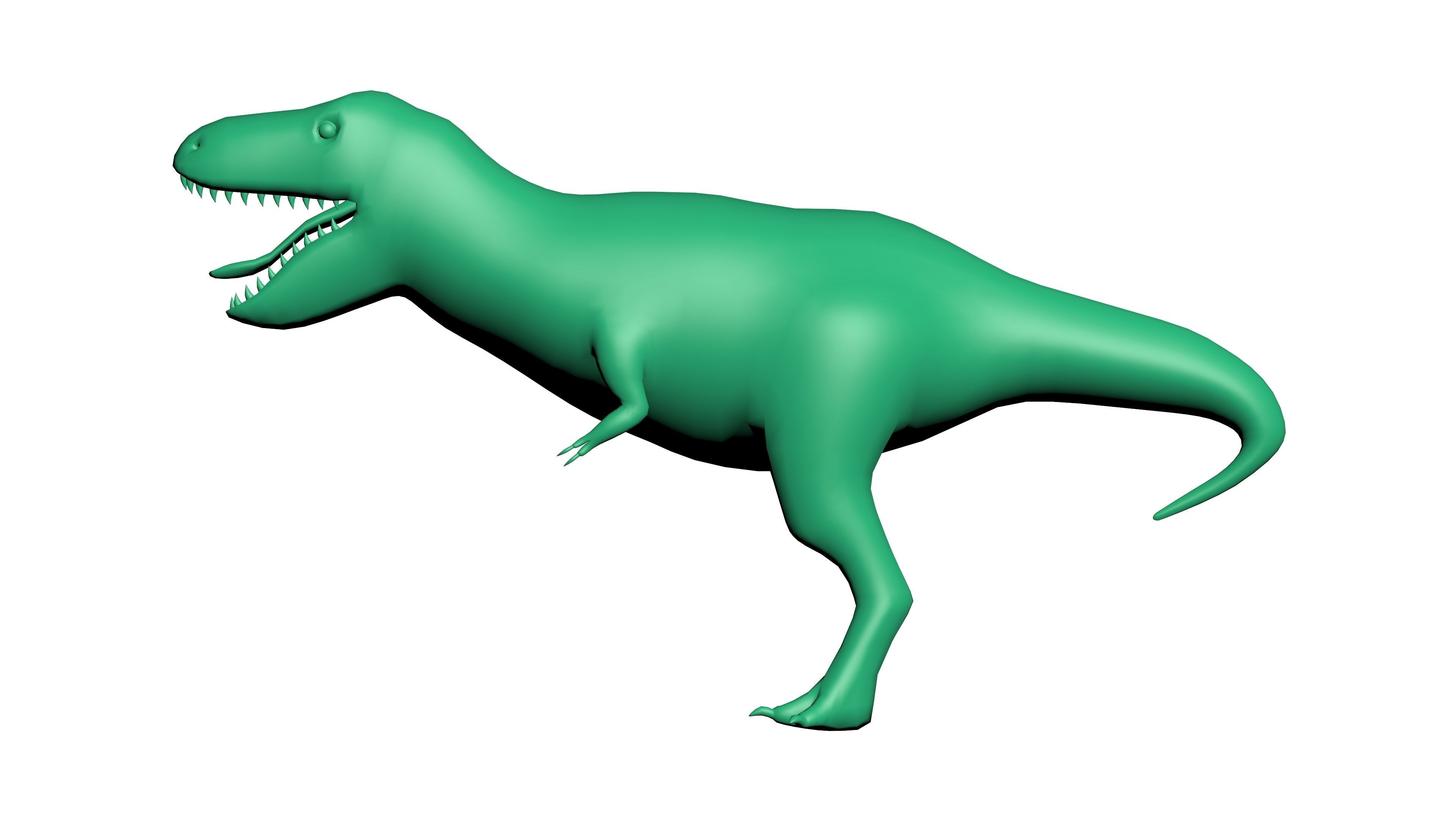 T REX LOW POLY dog Low-poly 3D model_6