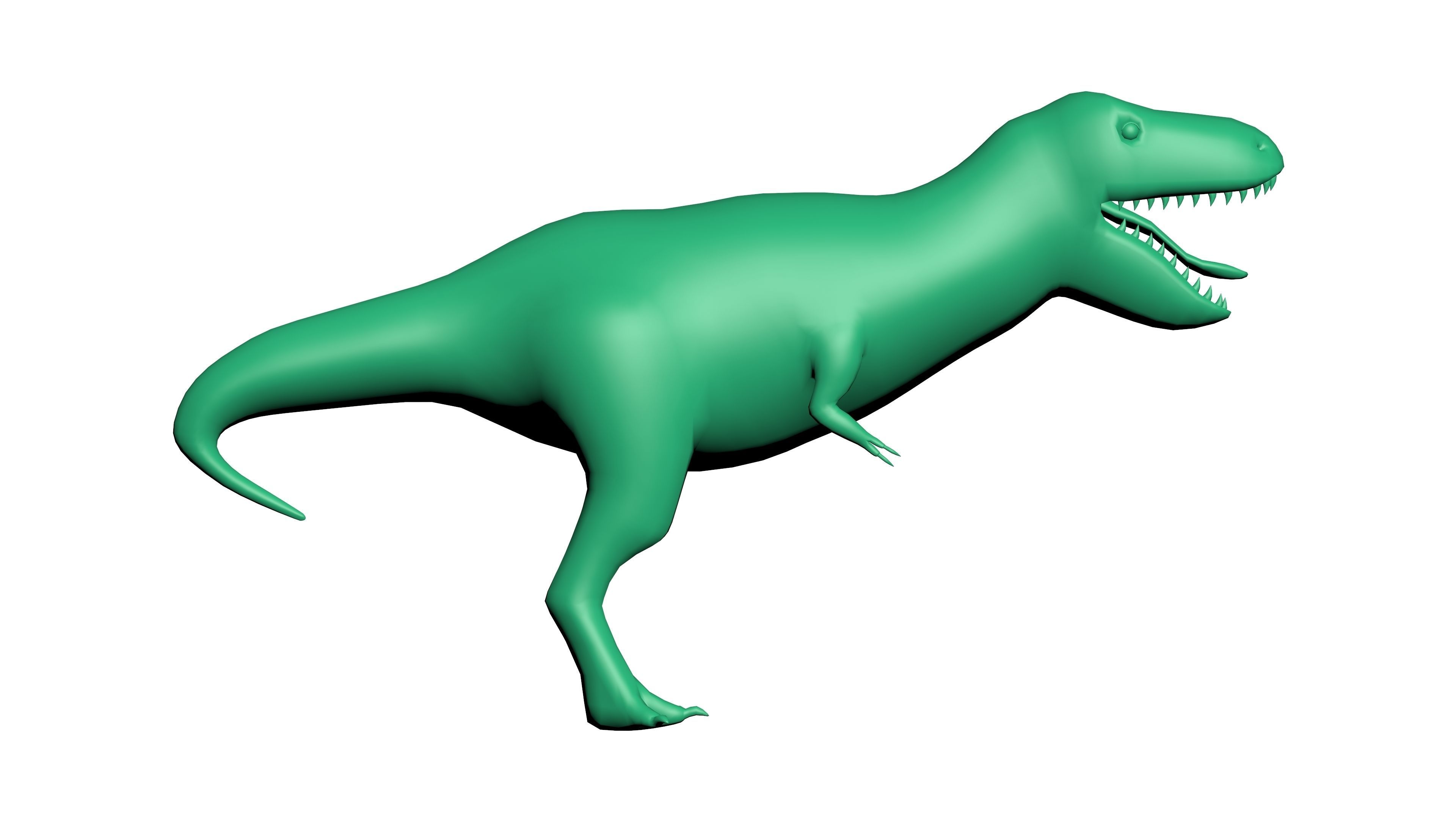 T REX LOW POLY dog Low-poly 3D model_7