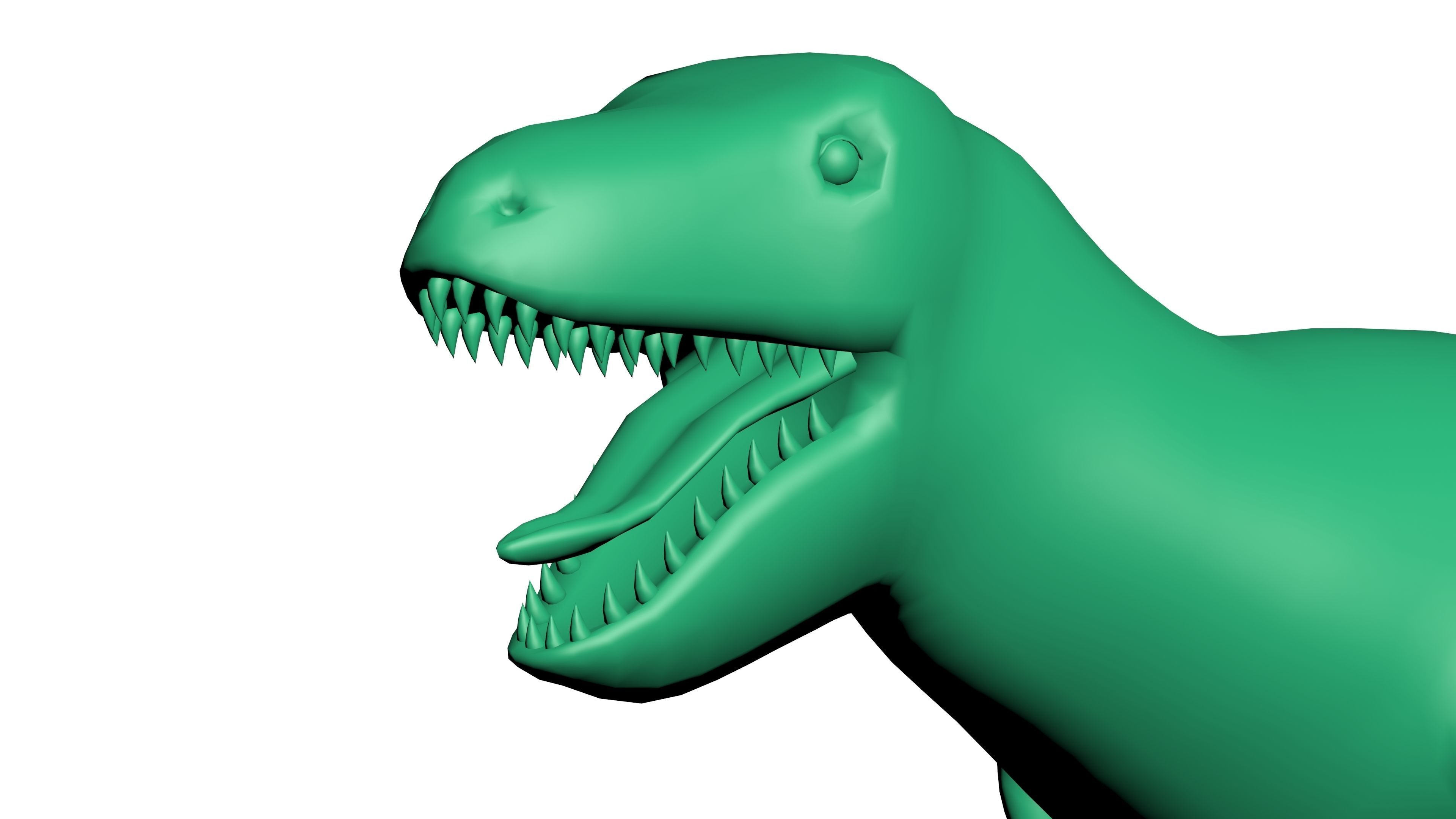 T REX LOW POLY dog Low-poly 3D model_5