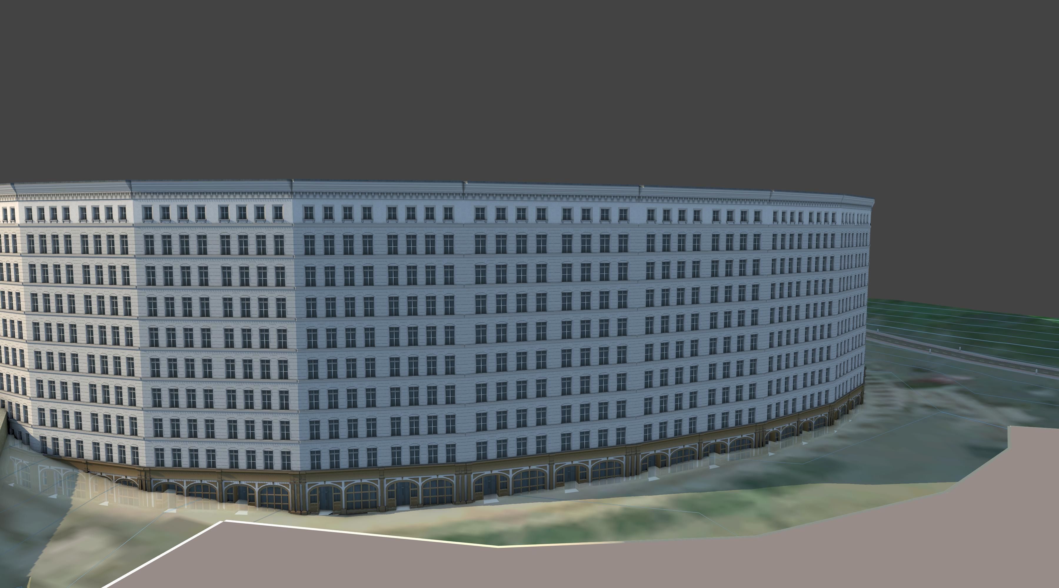 3D Lifesize Textured City Model vol 7 Low-poly 3D model_4