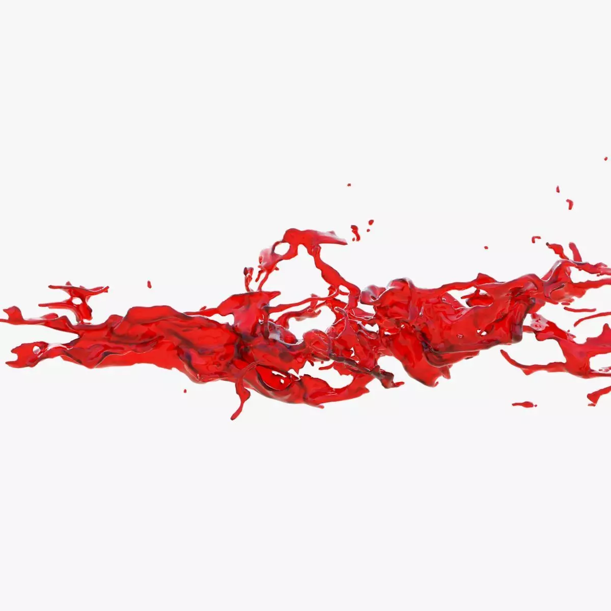 Animated Blood Splash 9 3D model_0