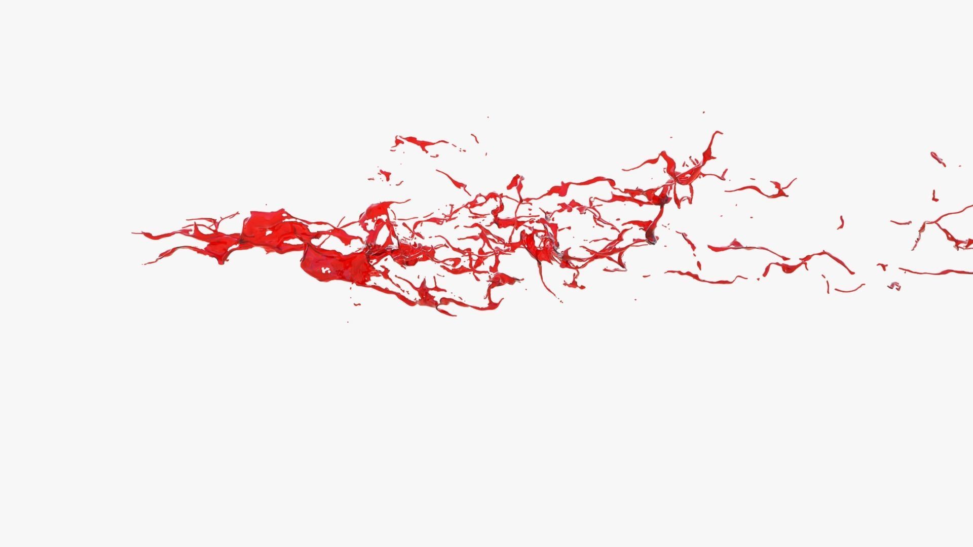 Animated Blood Splash 9 3D model_7