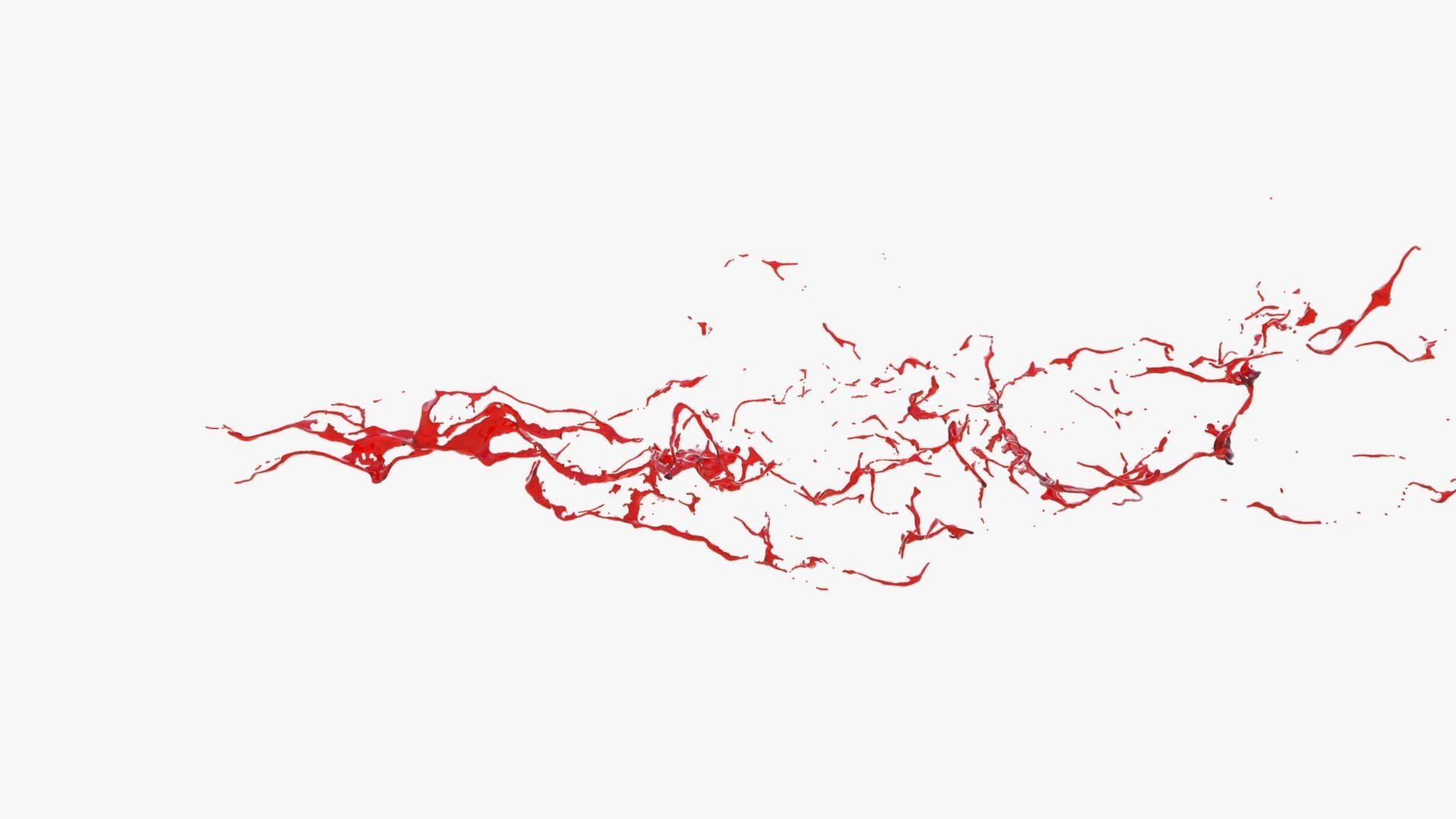 Animated Blood Splash 9 3D model_8