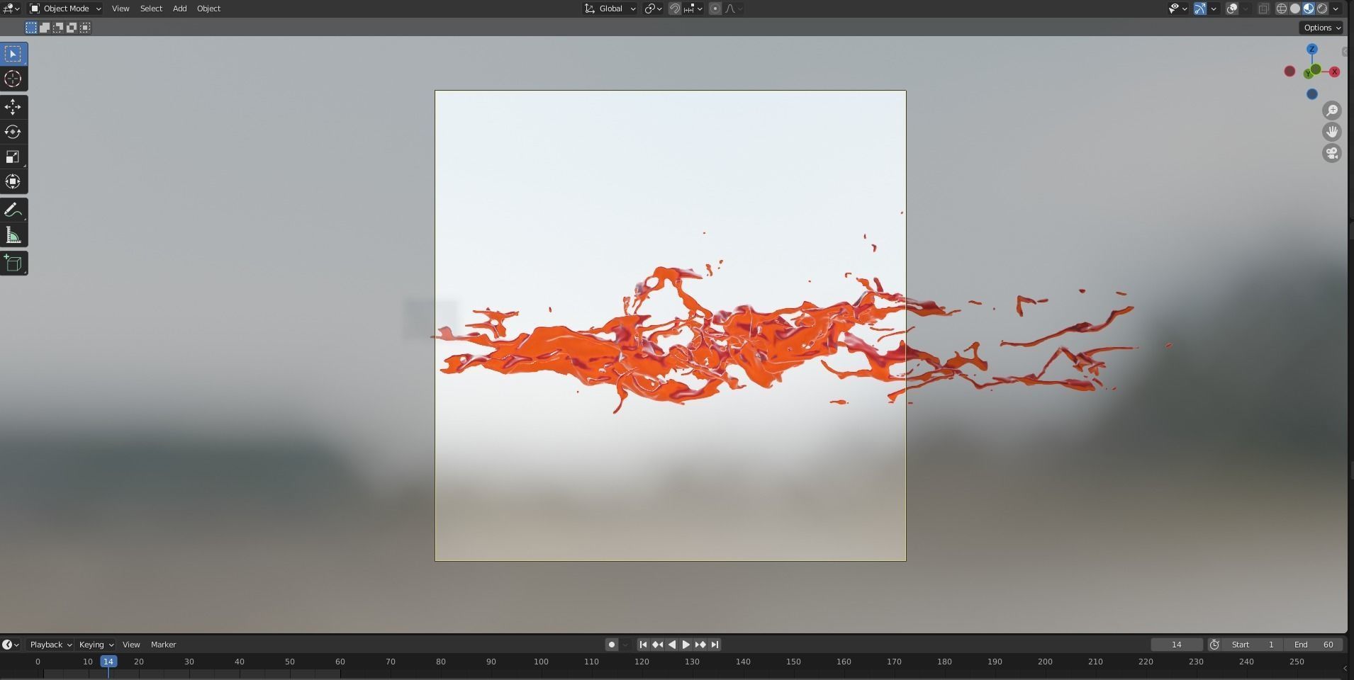 Animated Blood Splash 9 3D model_9