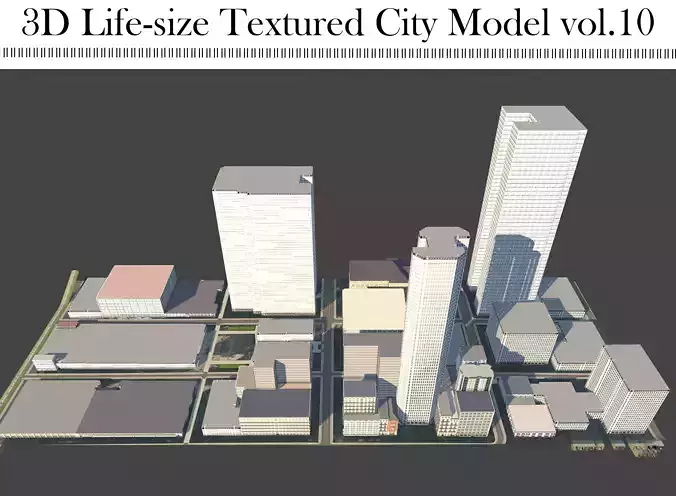 Life-size Textured City Model vol 10