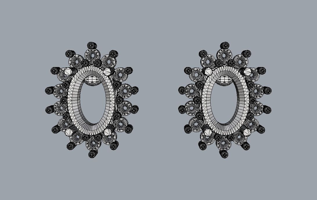 Oval Gemstone 3D Model Collection_16