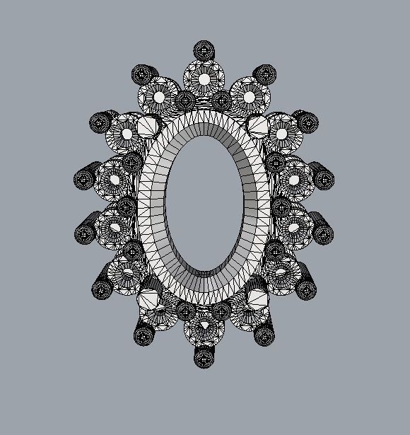 Oval Gemstone 3D Model Collection_17