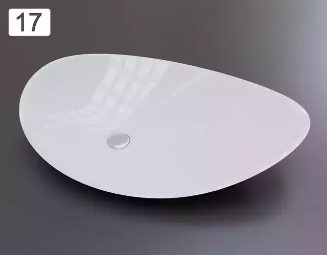 Vessel Sink Number 17 Low-poly 3D model