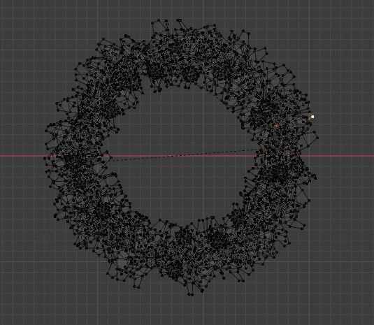 CHRISTMAS WREATH-RING  Low-poly 3D model_10