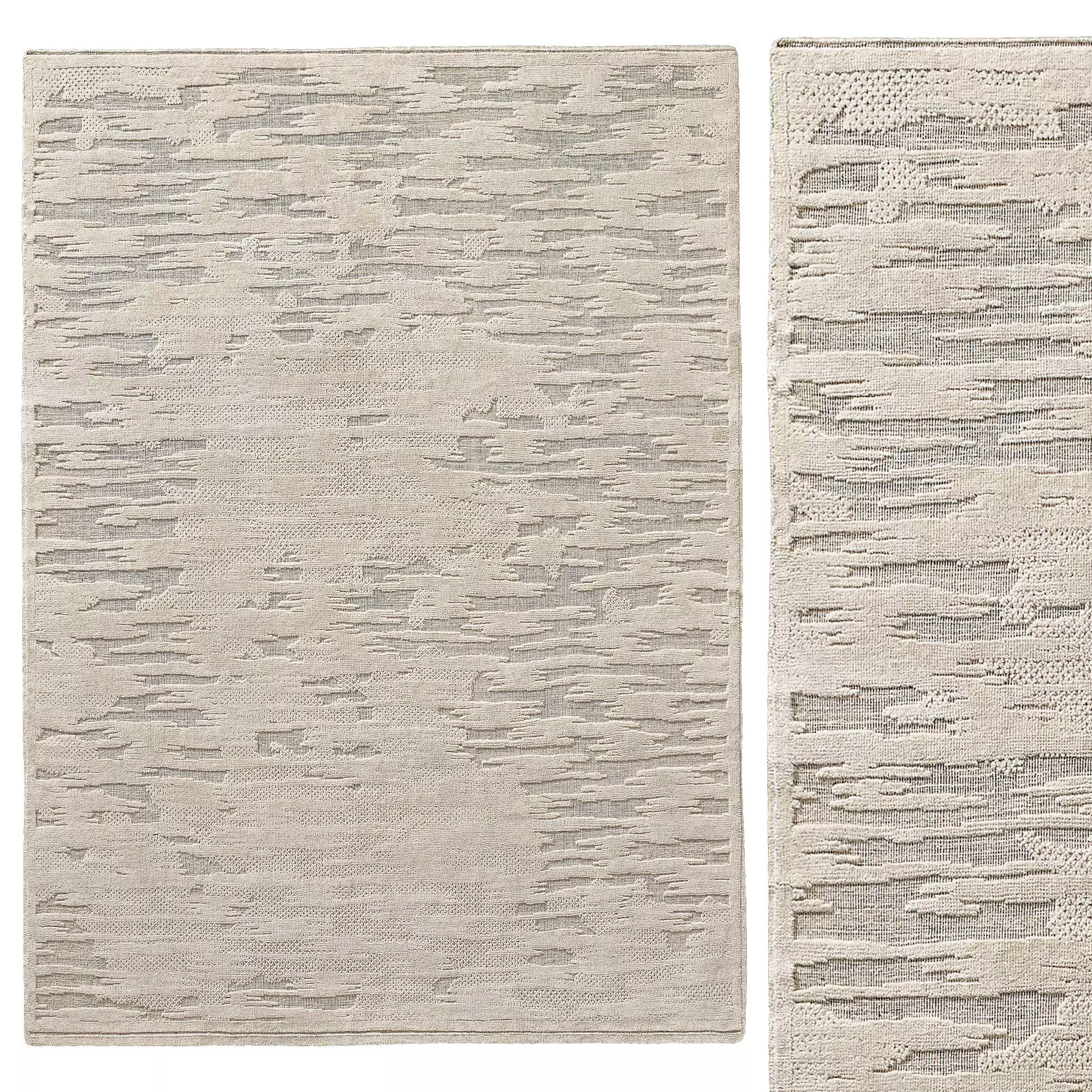 CALDERA HAND-KNOTTED WOOL RUG B 3D model_0