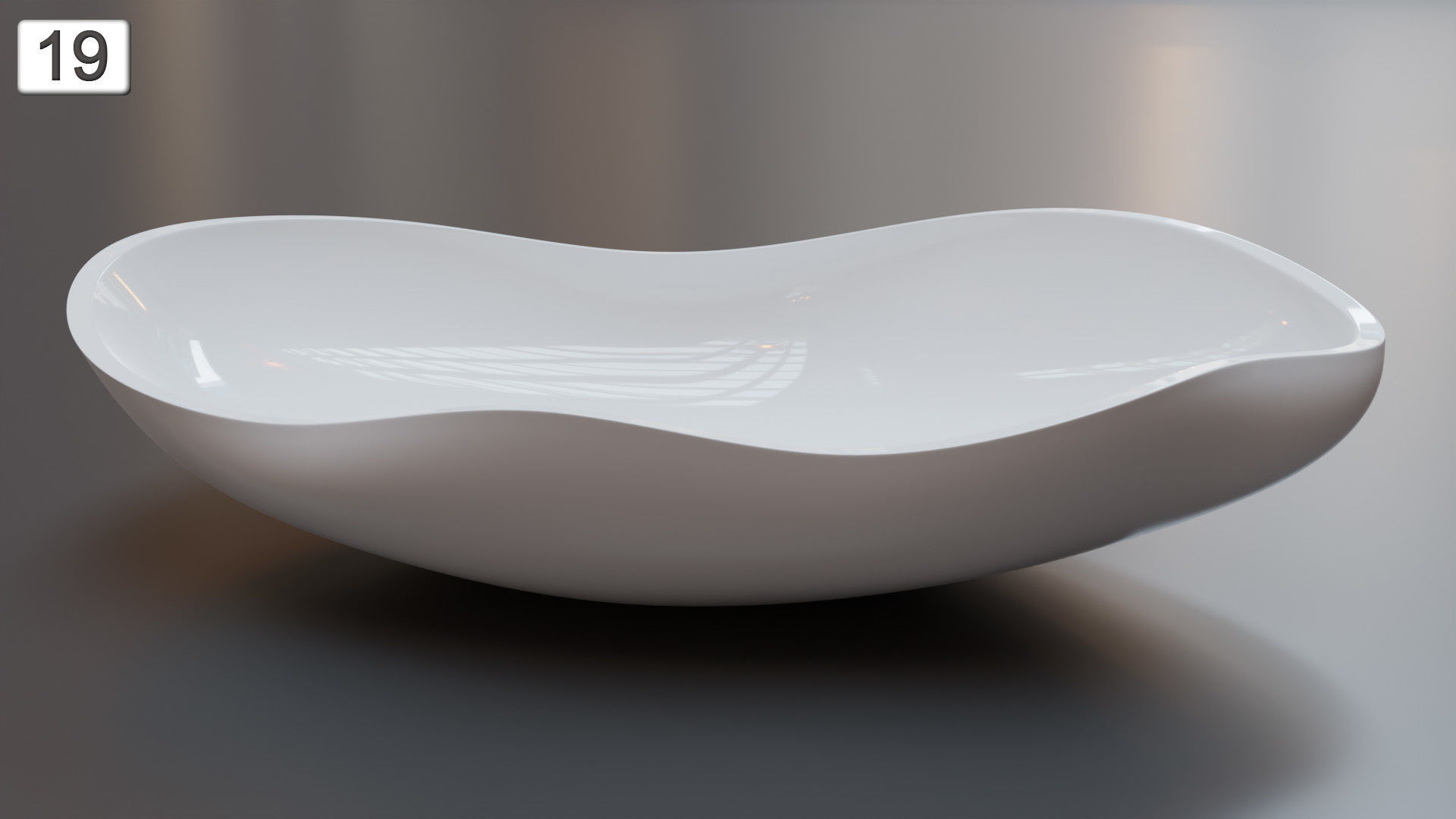 Vessel Sink Number 19 Low-poly 3D model_3