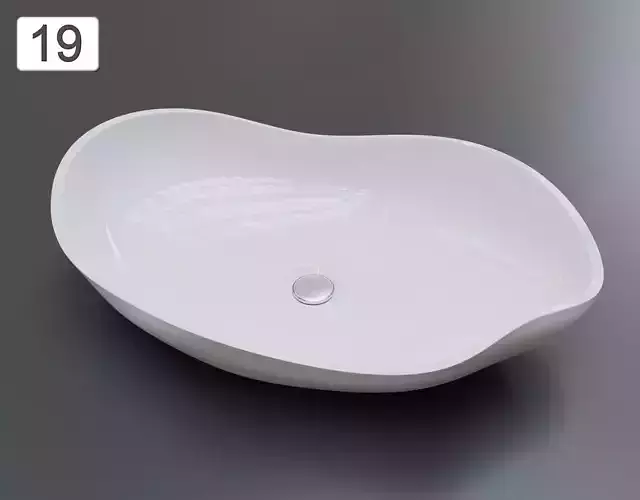 Vessel Sink Number 19 Low-poly 3D model