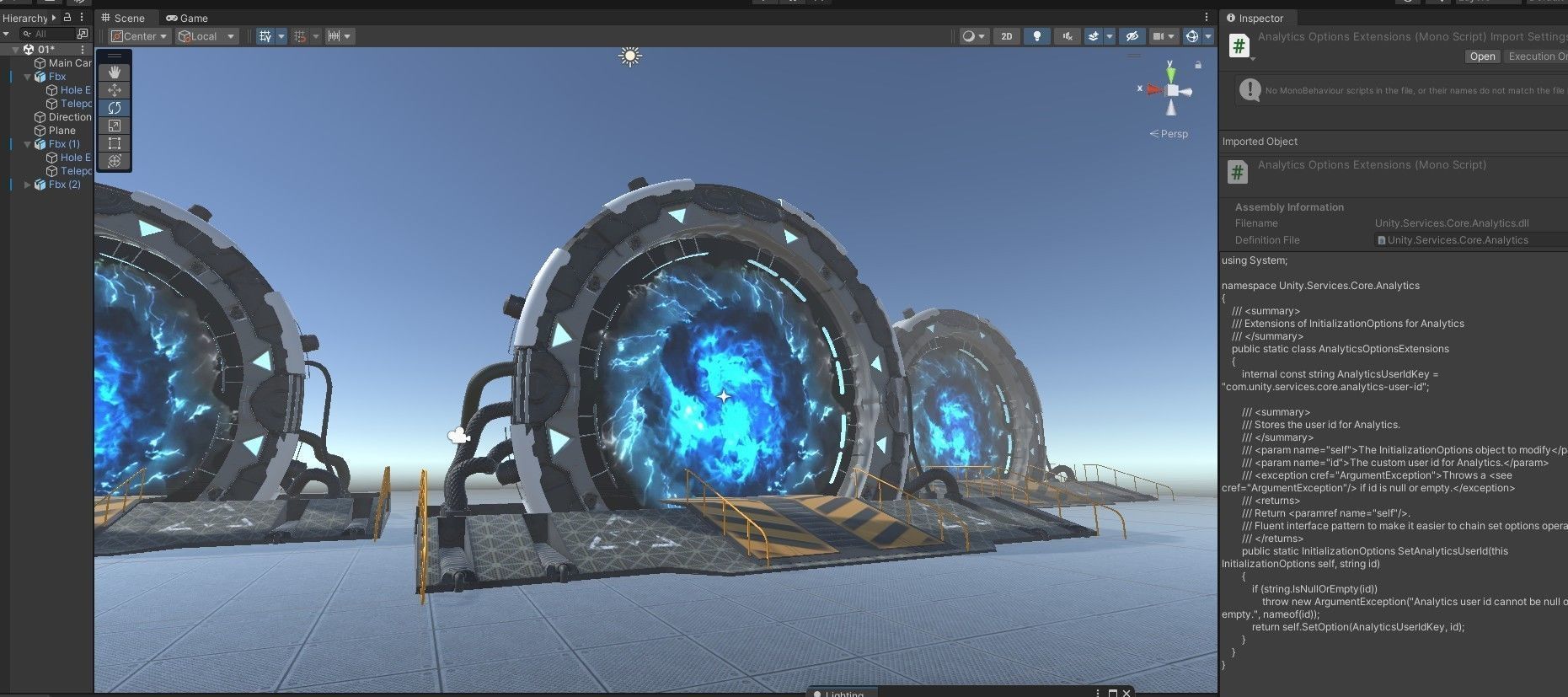 Teleporter space door Low-poly 3D model_17