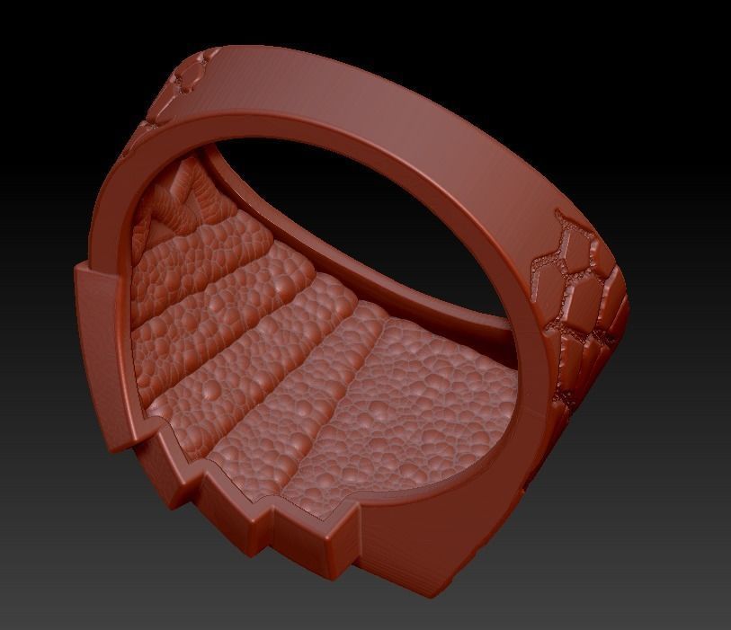 Ring playing cards poker hearts royal flush  3D print model_11