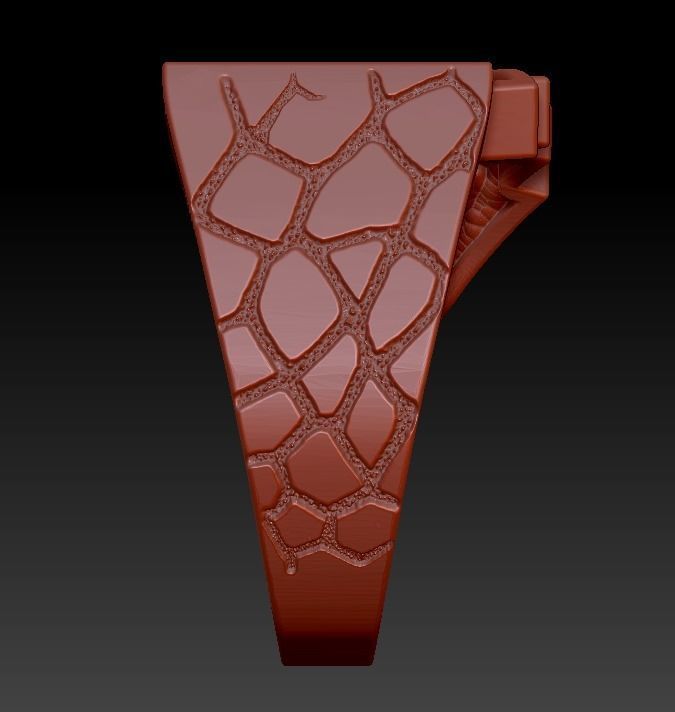 Ring playing cards poker hearts royal flush  3D print model_9