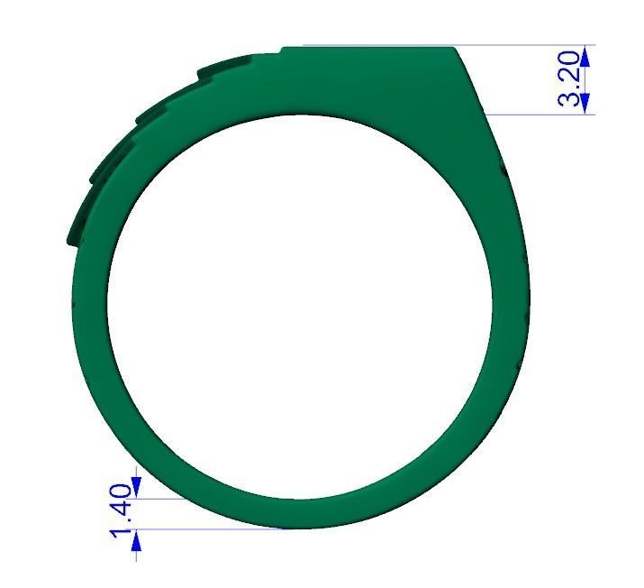 Ring playing cards poker hearts royal flush  3D print model_8