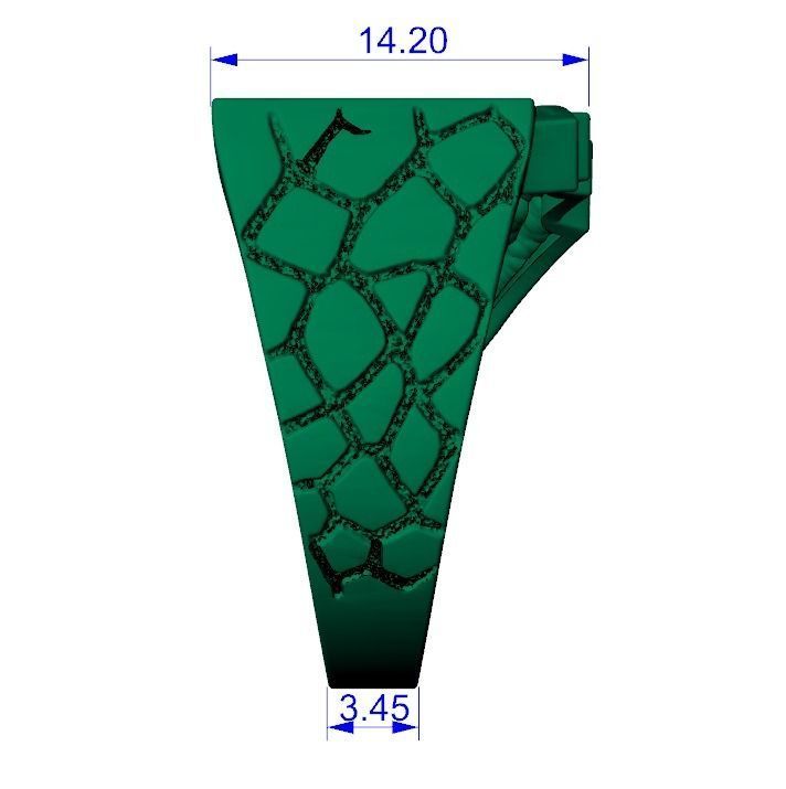 Ring playing cards poker hearts royal flush  3D print model_7