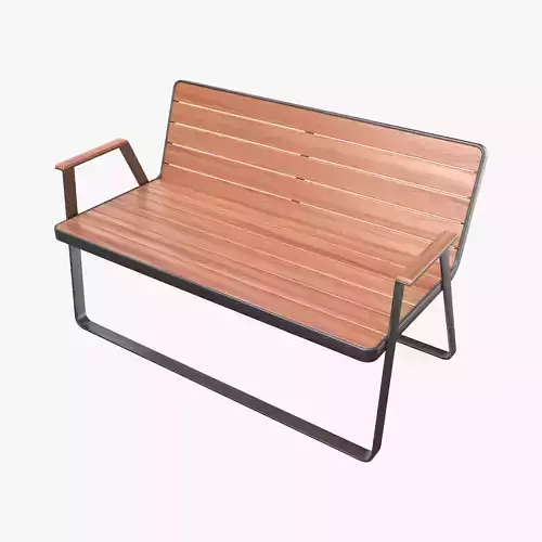 Makemake Teak Garden Bench Two-seated Sofa by Terraforma
